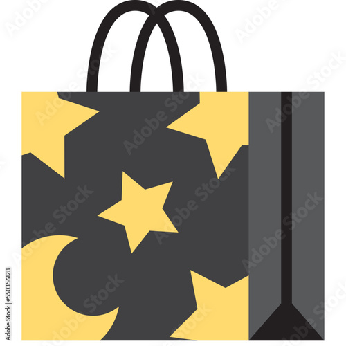 midnight sale flat icon