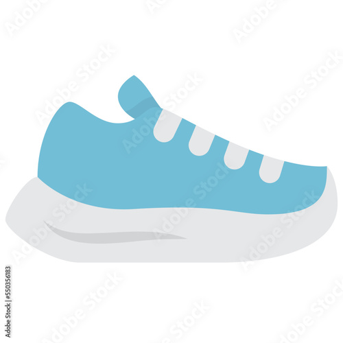 running shoes flat icon