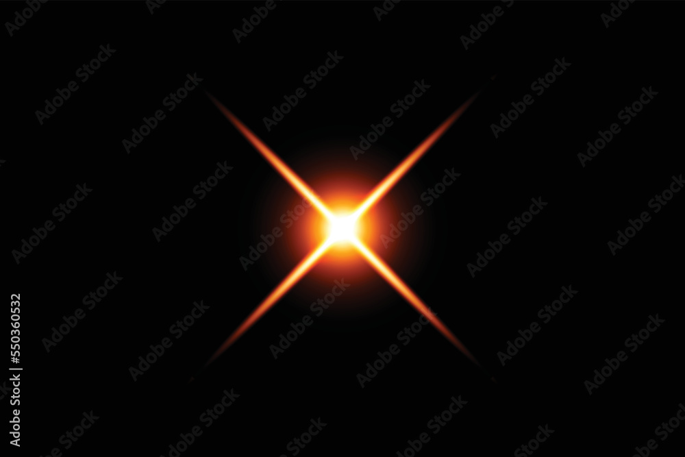 Red glowing light effect with realistic line Red glowing light effect with realistic line