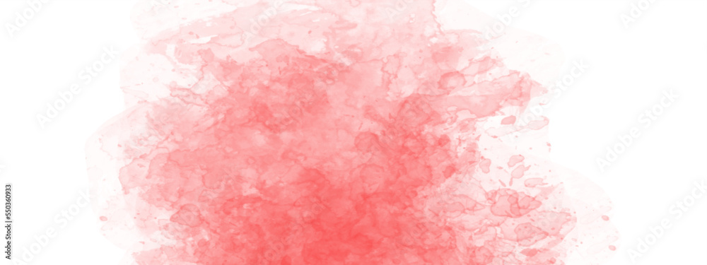 Fototapeta premium Abstract soft red watercolor background with watercolor. Bright red watercolor texture background. Abstract red watercolor paper textured illustration for grunge design. 