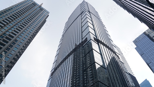 Reflective skyscrapers, business office buildings | Low Angle Photography of High Rise Buildings Under the Blue Sky