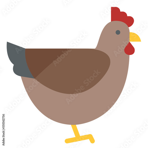 hen animal zoo wild life icon