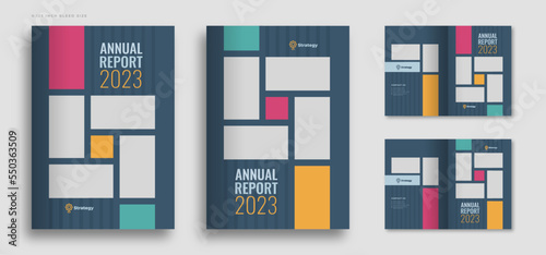 Company or business profile brochure cover template layout design
