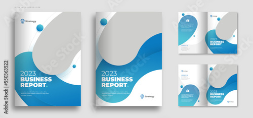 Company or business profile brochure cover template layout design