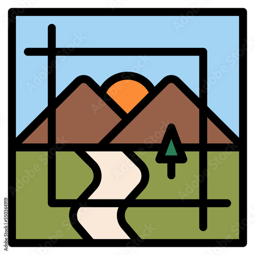 crop image design creative graphic icon