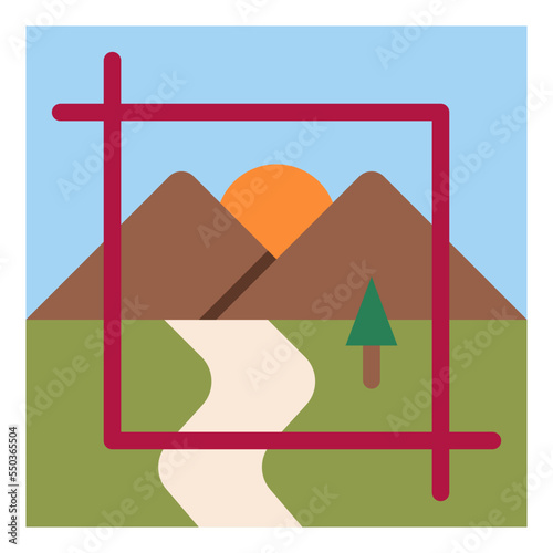 crop image design creative graphic icon