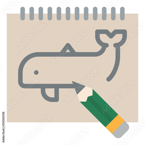 drawing pencil sketching design icon