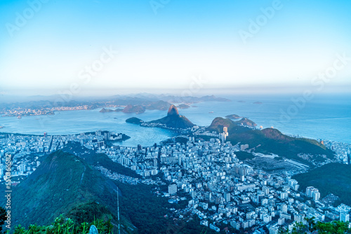 islands and rocks off the coast of Rio de Janeiro, Brazil photo