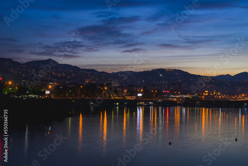 Long exposure photo of the city of Trabzon, Turkey © Dmitry Strizhakov