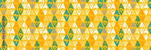 Grunge doodles pattern. Tribal simple ornament seamless pattern. Grunge ethnic background. Simple doodle pattern. Modern fabric design. 80s or 90s clothes fabric. Contemporary ornaments.