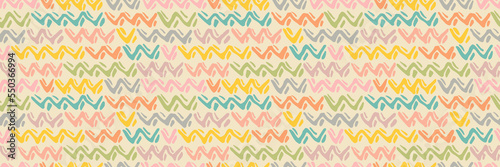 Grunge doodles pattern. Tribal simple ornament seamless pattern. Grunge ethnic background. Simple doodle pattern. Modern fabric design. 80s or 90s clothes fabric. Contemporary ornaments.