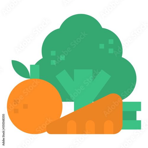 healthy food vegetable fruits health icon
