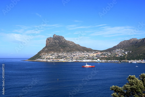 Aerial view of cape town chapman's peak to hout bay photo