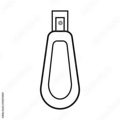 Perfume line icon. Bottle, flacon, spray illustration. Beauty care concept. Vector illustration of perfume bottle.