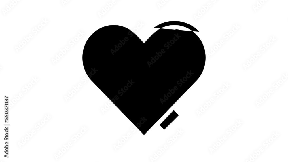 heart denim line icon animation heart denim line icon animation