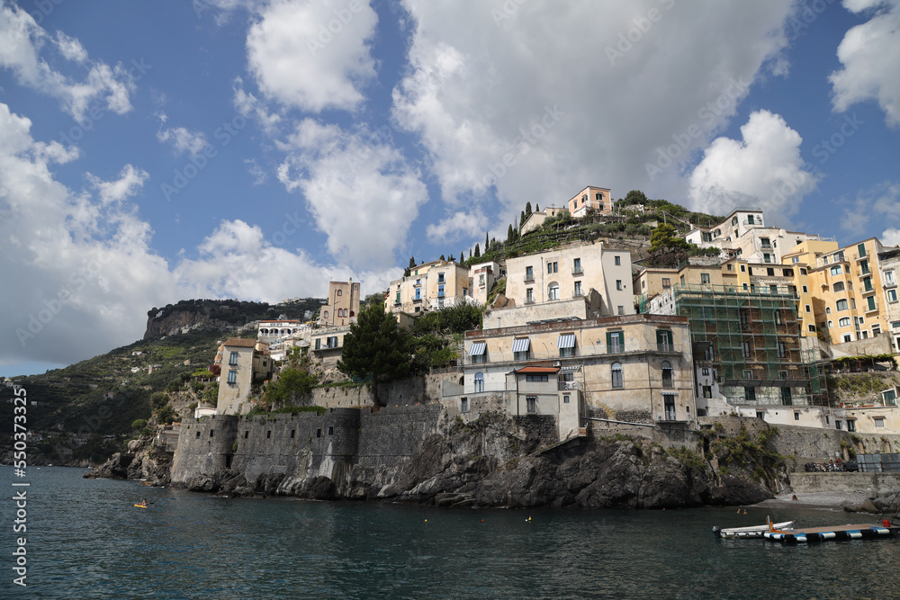 The small town of Minori on the Amalfi coast, Italy