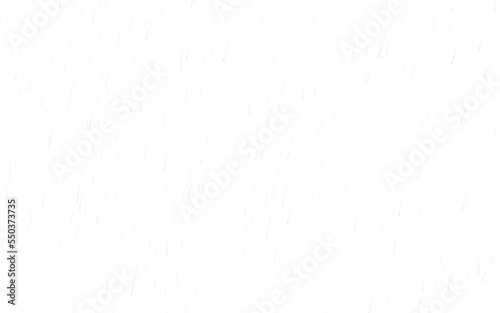 Falling raindrops on a transparent background. PNG