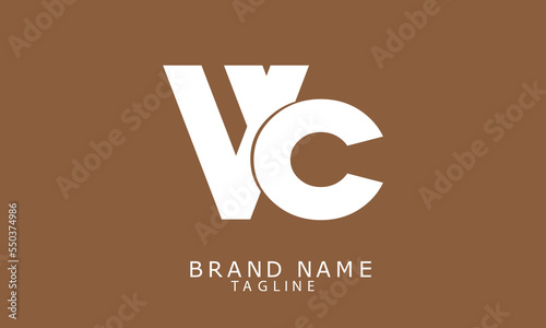 Alphabet letters Initials logo WC, CW, W and C