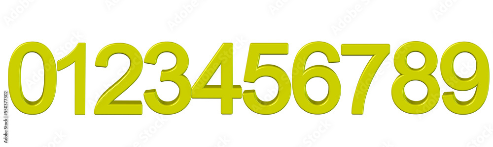 yellow numbers yellow numbers