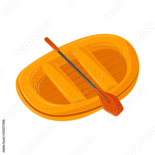 inflatable raft with paddle