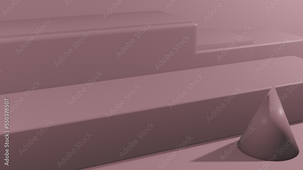 3d rendered pink abstract cubic rectangle 3d rendered pink abstract cubic rectangle