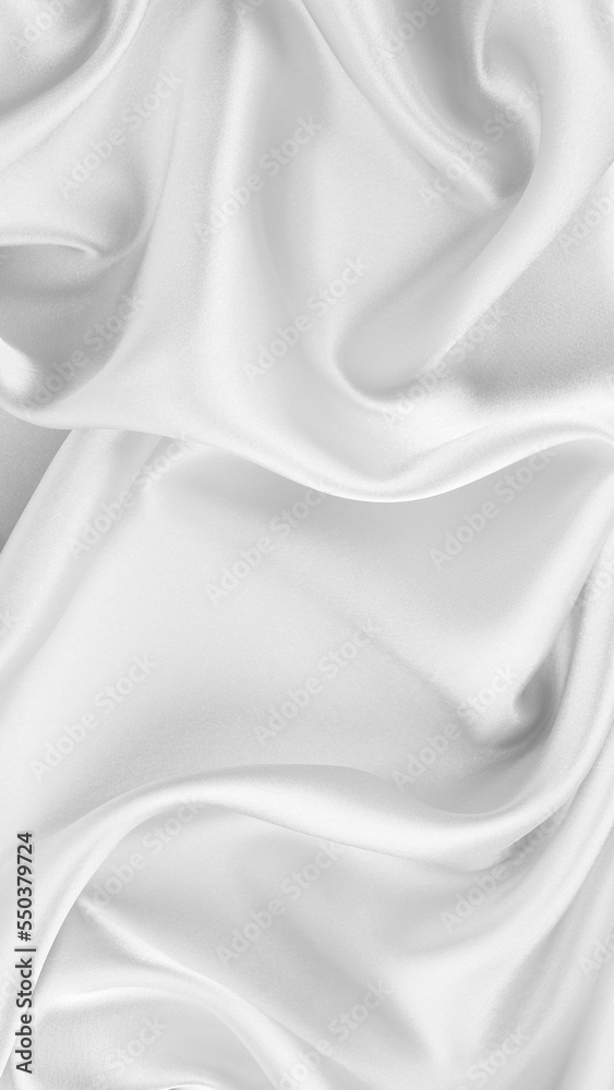 Color blur abstrack gradient white satin fabric for cover template 