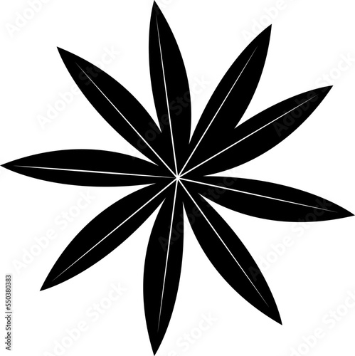 Abstract tropical leaves. Vector illustration.