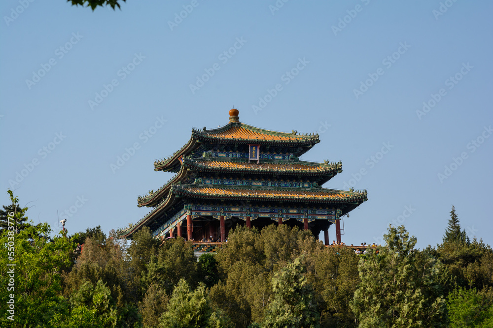 Wooden ornament. Eastern Pagoda. Beijing. The Beauty of the East Wooden ornament. Eastern Pagoda. Beijing. The Beauty of the East