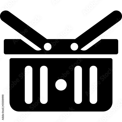 shopping basket solid icon