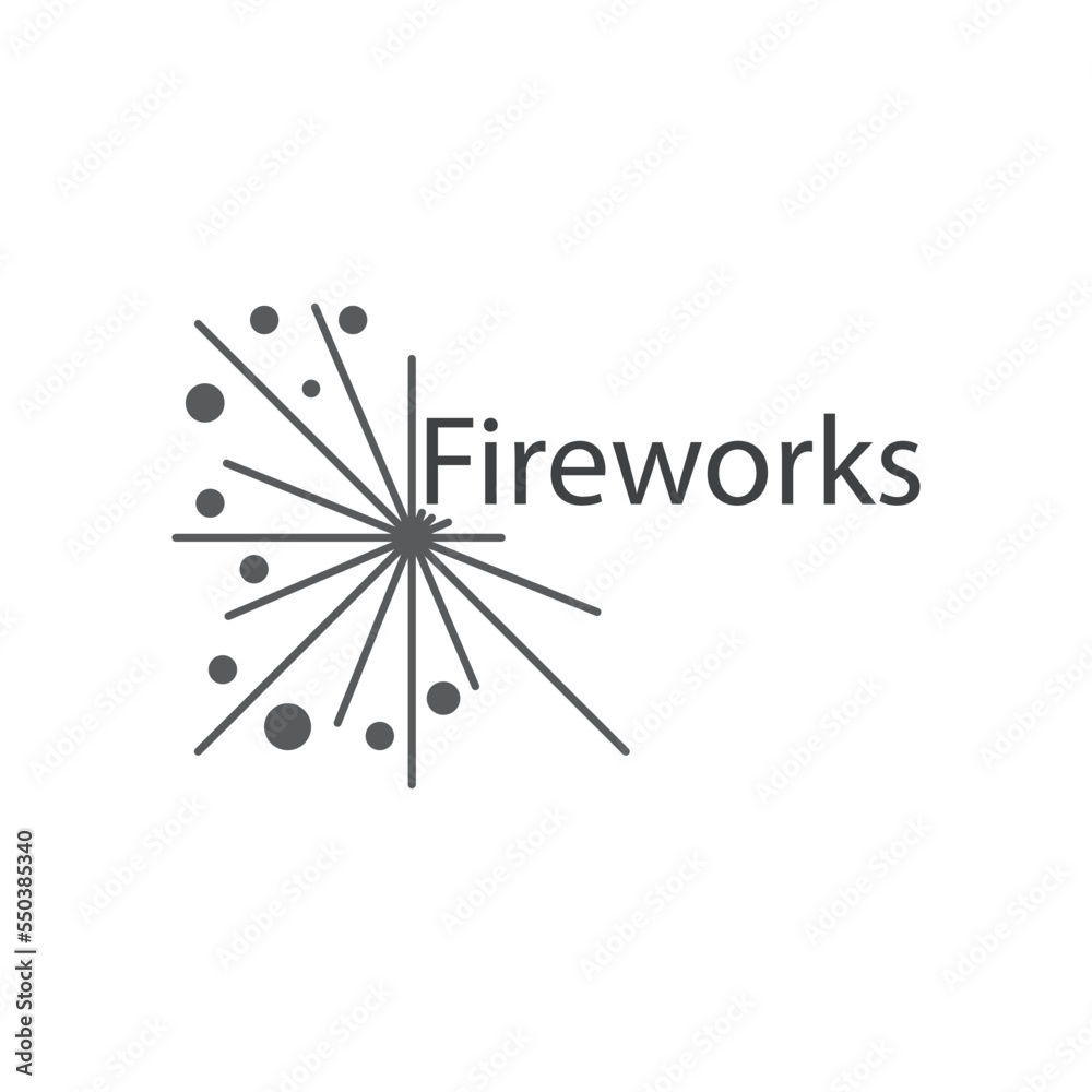 fireworks logo vector