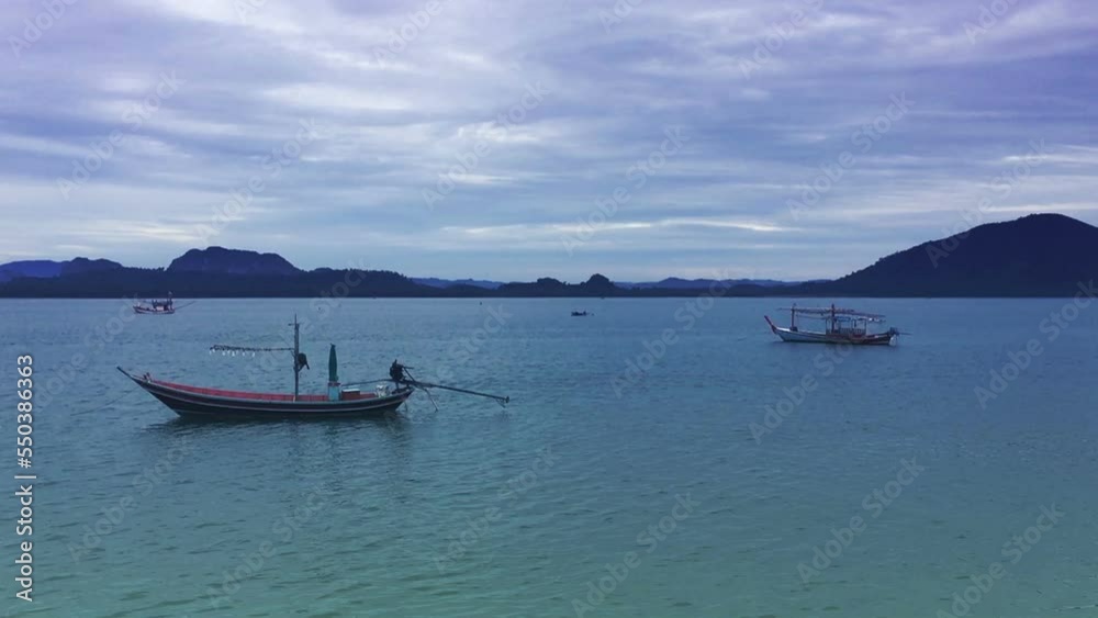 boat and sea with rainy day , beautiful nature boat and sea with rainy day , beautiful nature