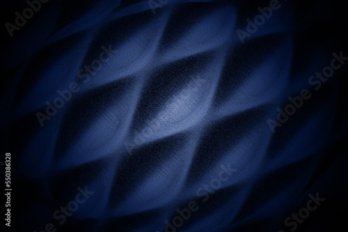 Blue rounded elliptical fabric shades textured background