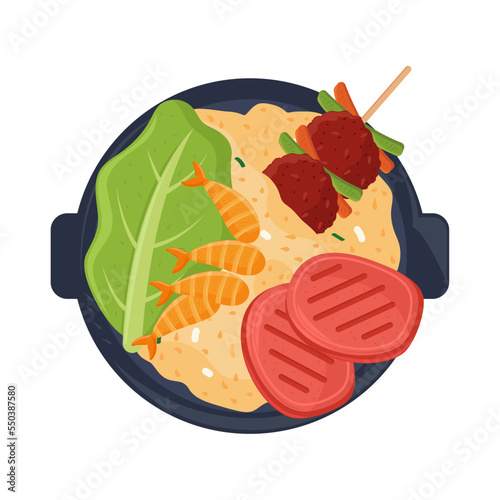fish and meat korean food