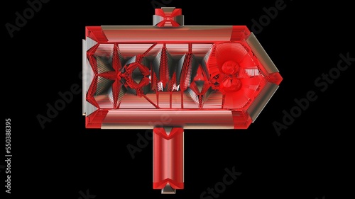 A 3D Illustration of a decorative object-artefact-art piece related to Christmas. Modelers, Decorators, Designers, and Artists must watch the mesh closely to easily make a version of their own.