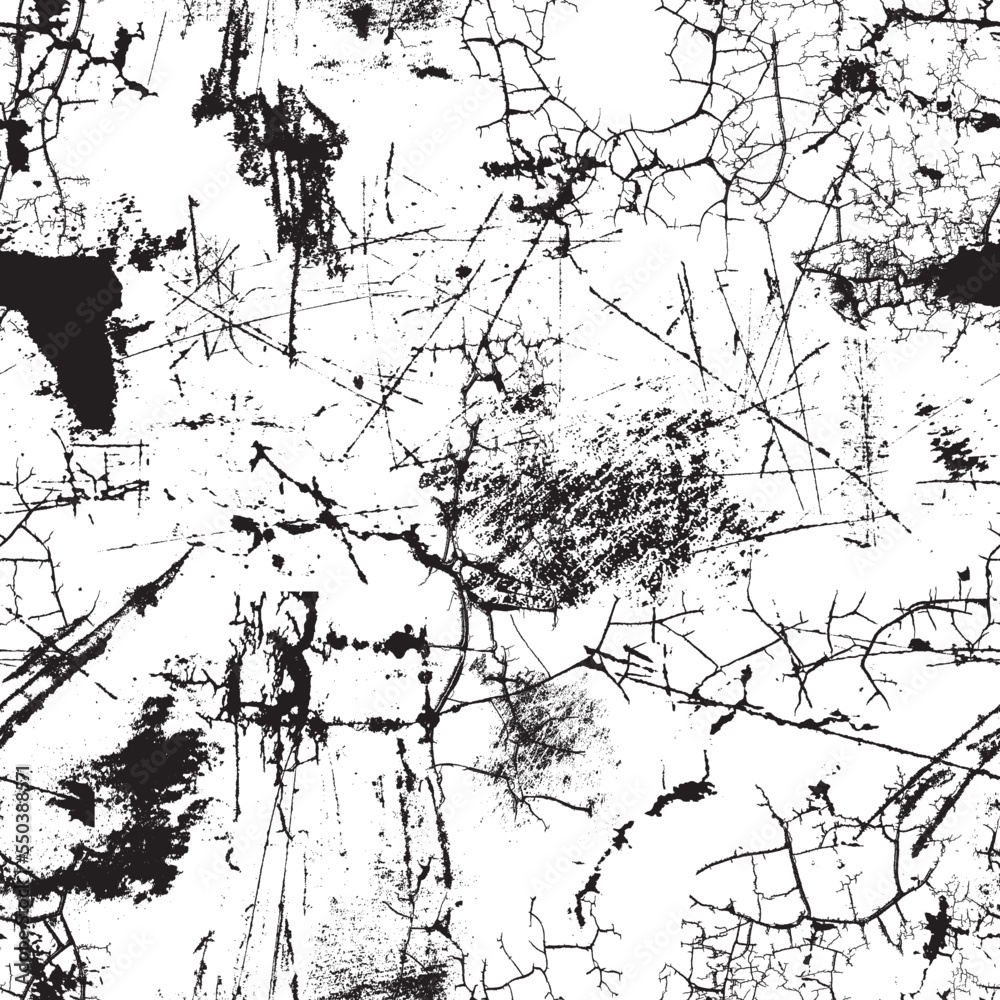 Obraz premium Vector Seamless Pattern. Seamless Texture with Grunge Elements.