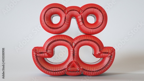 A 3D Illustration of a decorative object-artefact-art piece related to Christmas. Modelers, Decorators, Designers, and Artists must watch the mesh closely to easily make a version of their own.