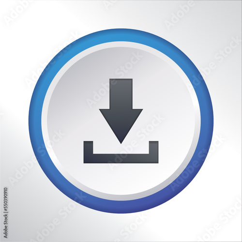 upload flat icon button vector design