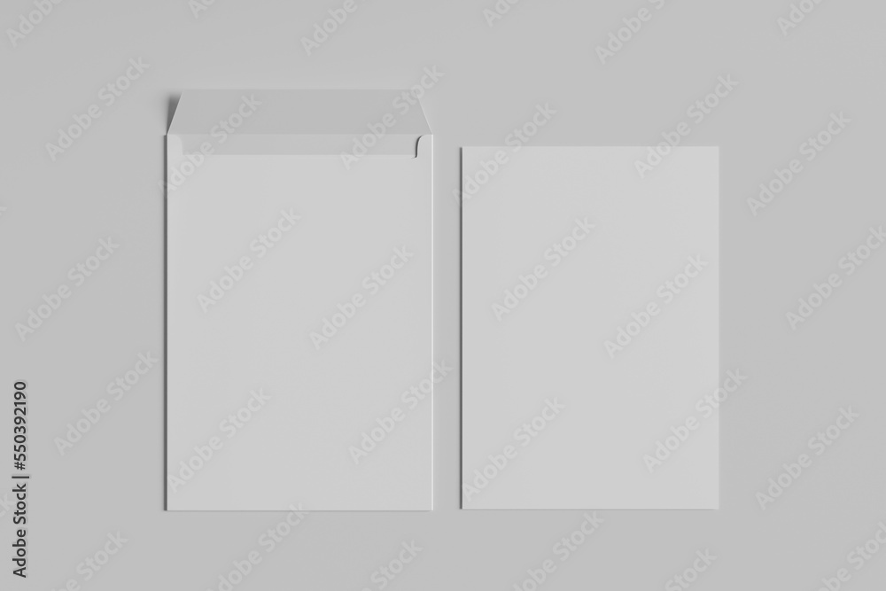 C4 envelope mockup Stock Illustration Adobe Stock