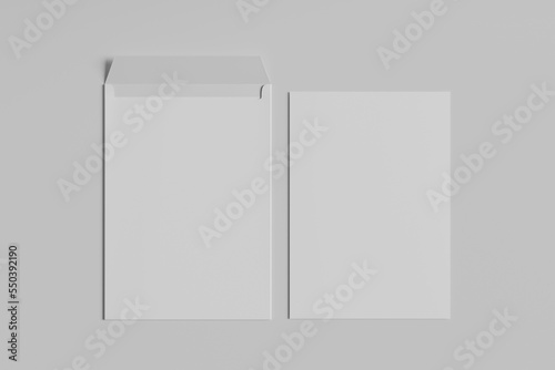 C4 envelope mockup