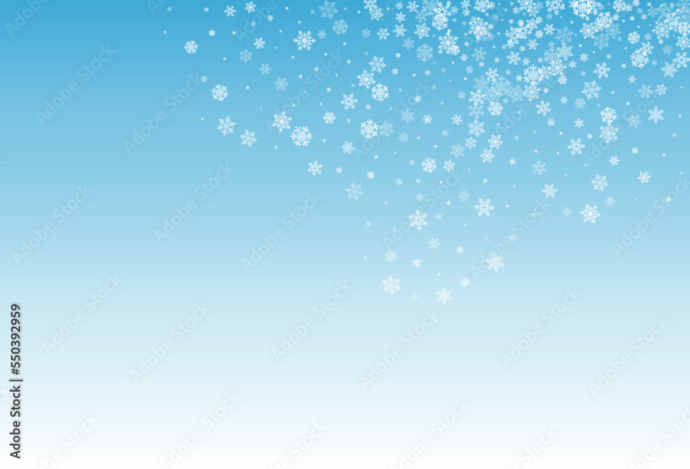 Gray Snow Vector Blue Background. Holiday White Gray Snow Vector Blue Background. Holiday White