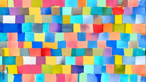 Abstract background of colored cubes. Art Image.