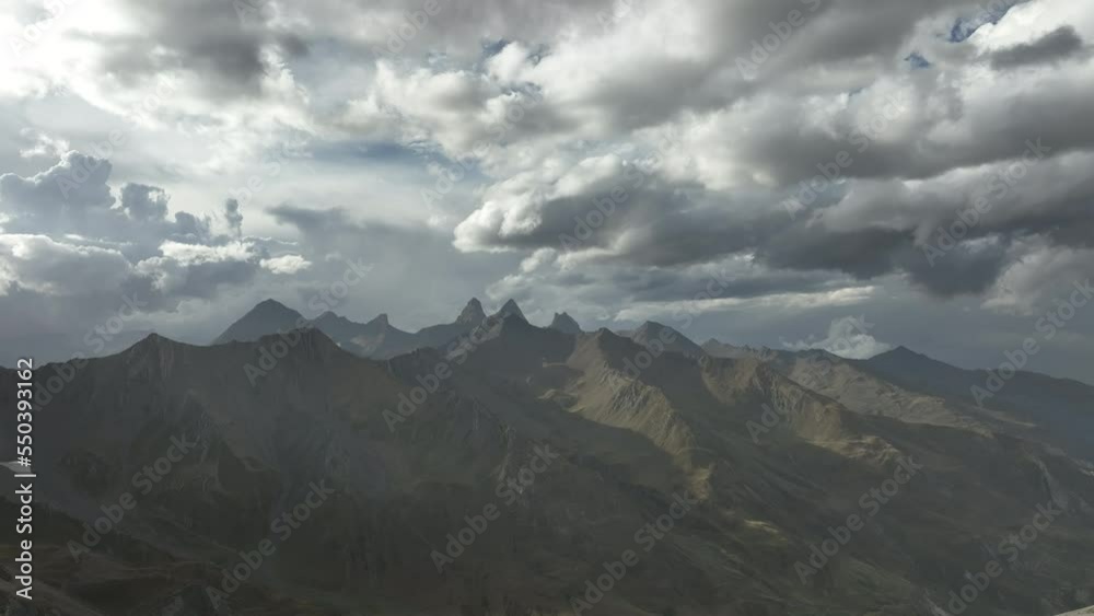 clouds over the mountains in french alps end summer clouds over the mountains in french alps end summer
