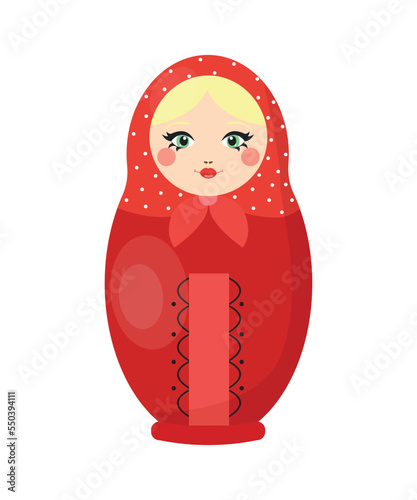 Vector of Russian nesting doll.