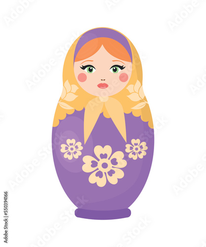 Vector of Russian nesting doll.