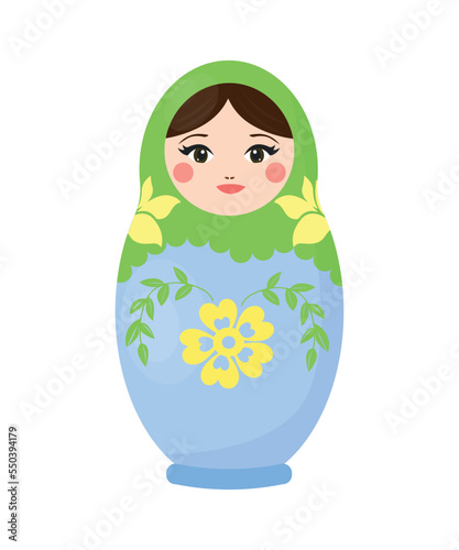Vector of Russian nesting doll.