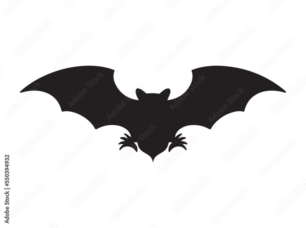 Vector illustration of bat. Vector illustration of bat.