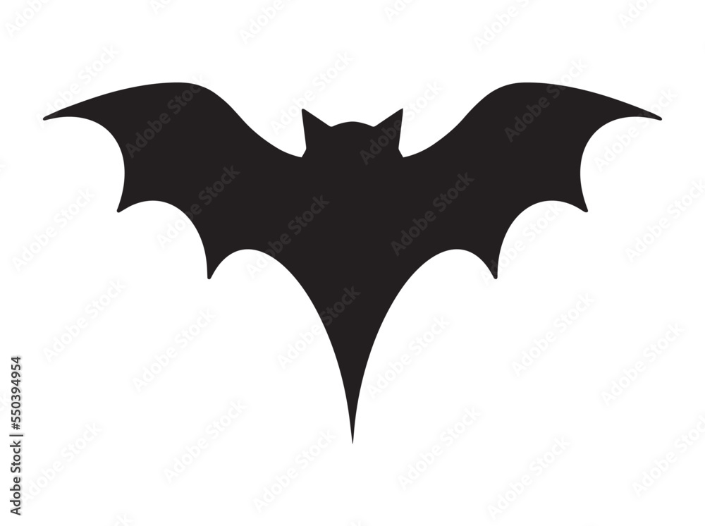 Vector illustration of bat. Vector illustration of bat.