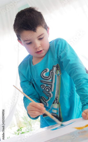 enfant peinture