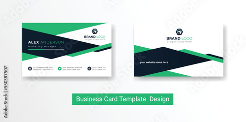 
Business card with company logo abstract background visiting card for corporate and personal use