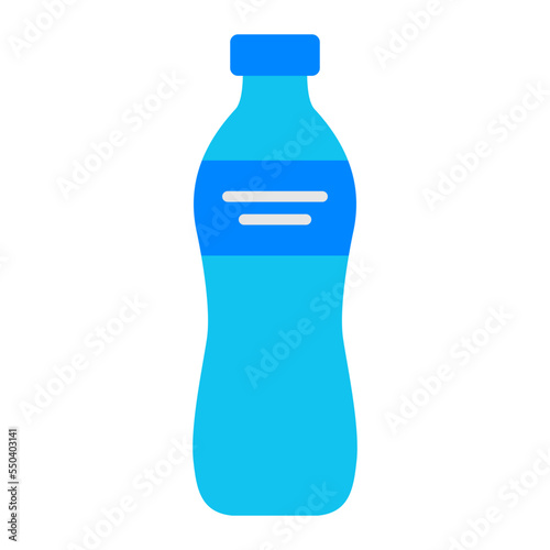 Water Bottle Flat Icon